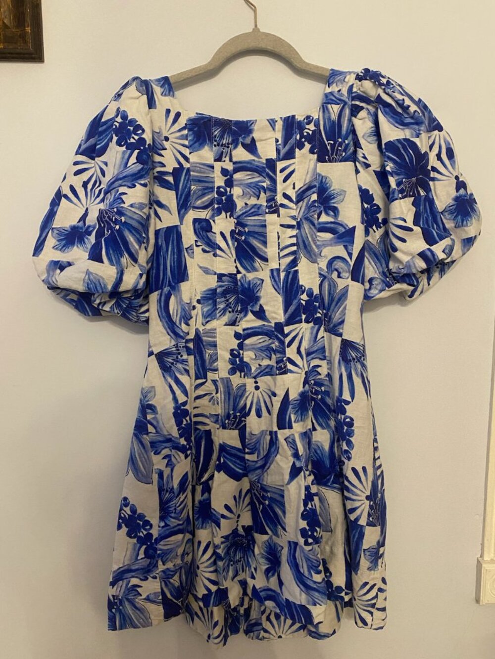 FARM Rio Blue Floral Button-Front Mini Dress - Picture 5 of 7